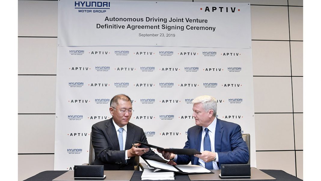 Hyundai Motor Group and Aptiv to Form Autonomous Driving Joint Venture