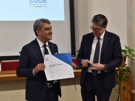 LUCA DE MEO IS AWARDED AN HONORARY MASTER’S DEGREE FROM ITALY’S CUOA BUSINESS SCHOOL