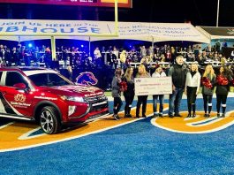 Halftime at the 2019 Mitsubishi Motors Las Vegas Bowl: Mitsubishi Motors and Ally Financial present a 2020 Mitsubishi Eclipse Cross “Community Utility Vehicle”