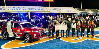 Halftime at the 2019 Mitsubishi Motors Las Vegas Bowl: Mitsubishi Motors and Ally Financial present a 2020 Mitsubishi Eclipse Cross “Community Utility Vehicle”
