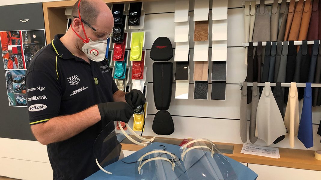 Aston Martin providing PPE to frontline NHS workers