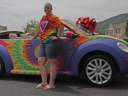One woman's 40th birthday becomes a tie-dye Beetle dream come true